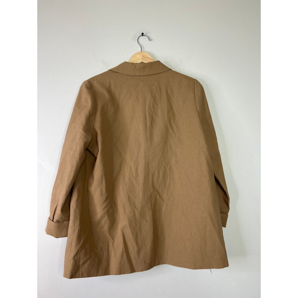 NWT Cami NYC Owen Linen Long Sleeves Blazer Women's Butterscotch Size: Medium - Picture 6 of 7